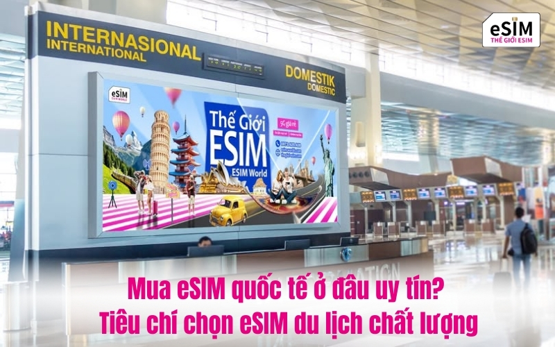 Mua eSIM quốc tế ở đâu uy tín? Tiêu chí chọn eSIM du lịch chất lượng
